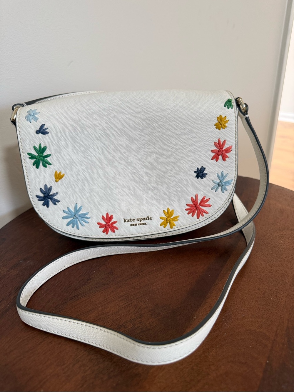 Kate Spade New York Reiley Raffia Flap Crossbody